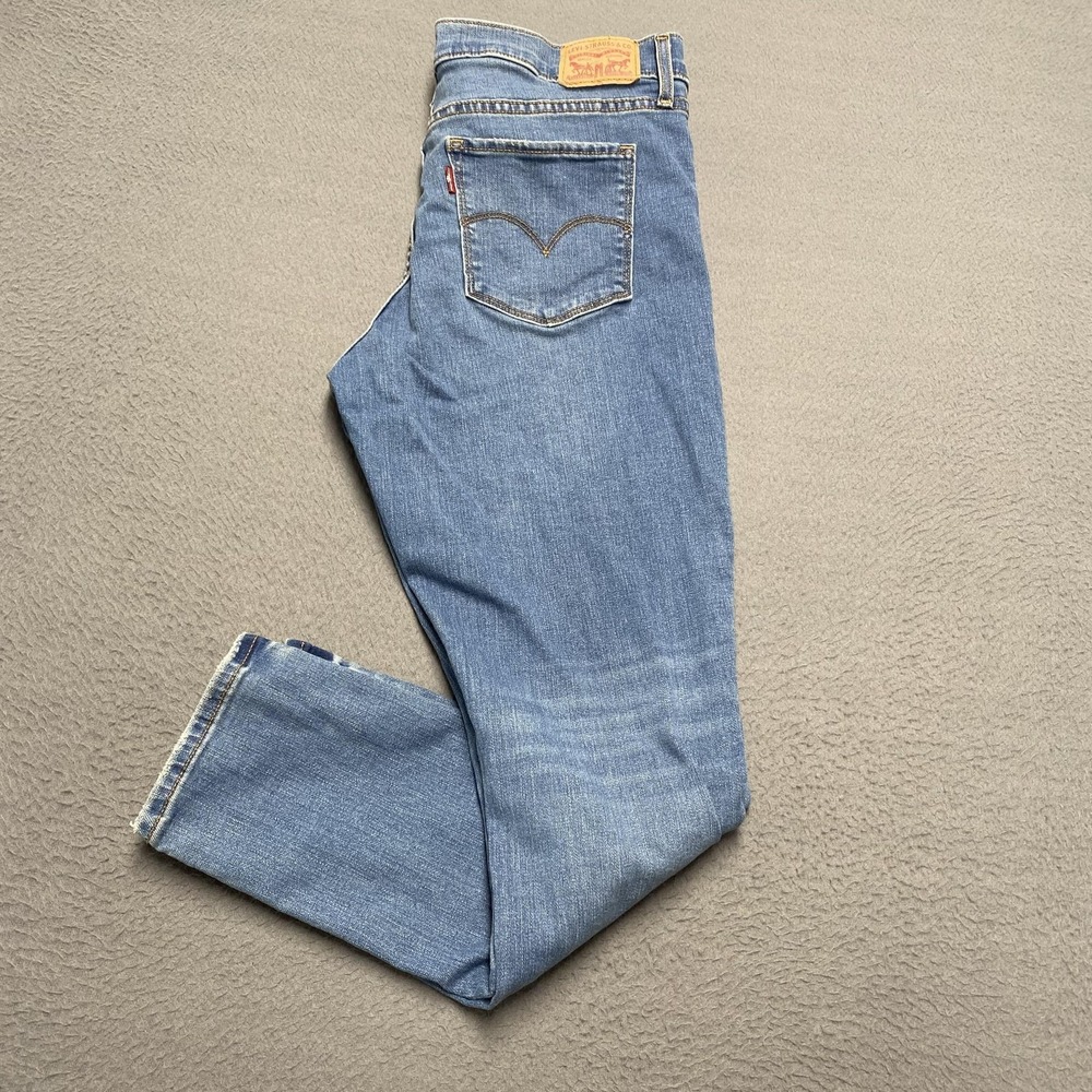 Levis 311 Shaping Skinny Jeans Womens 31 Blue Mid Rise Light Wash Denim Pants